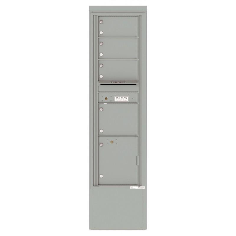 Load image into Gallery viewer, 4C16S-04-D - 4 Tenant Doors with 1 Parcel Locker and Outgoing Mail Compartment - 4C Depot Mailbox Module