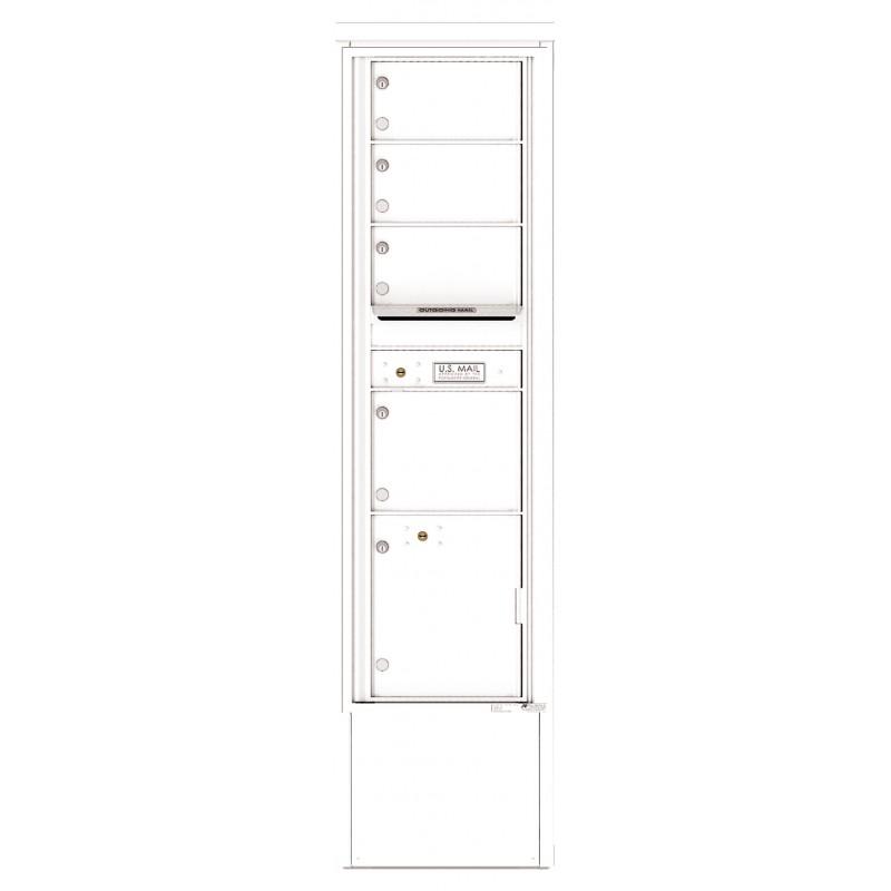 Load image into Gallery viewer, 4C16S-04-D - 4 Tenant Doors with 1 Parcel Locker and Outgoing Mail Compartment - 4C Depot Mailbox Module