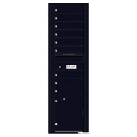 Load image into Gallery viewer, 4C16S-09 - 9 Tenant Doors with 1 Parcel Locker and Outgoing Mail Compartment - 4C Wall Mount Max Height Mailboxes