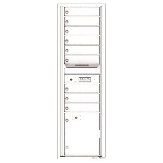 Load image into Gallery viewer, 4C16S-09 - 9 Tenant Doors with 1 Parcel Locker and Outgoing Mail Compartment - 4C Wall Mount Max Height Mailboxes