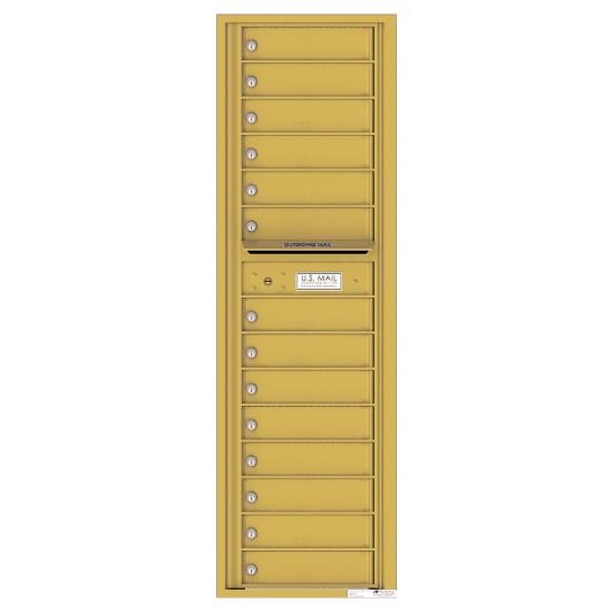 Load image into Gallery viewer, 4C16S-14 - 14 Tenant Doors with Outgoing Mail Compartment - 4C Wall Mount Max Height Mailboxes