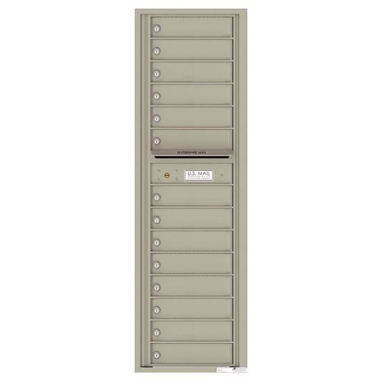 Load image into Gallery viewer, 4C16S-14 - 14 Tenant Doors with Outgoing Mail Compartment - 4C Wall Mount Max Height Mailboxes