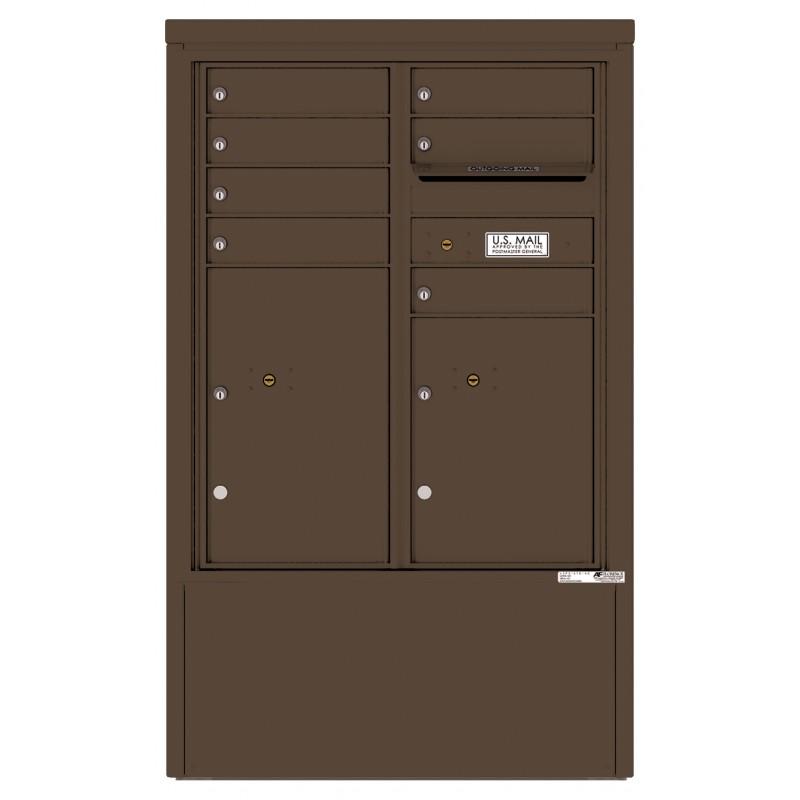 Load image into Gallery viewer, 4CADD-07-D - 7 Tenant Doors with 2 Parcel Lockers and Outgoing Mail Compartment - 4C Depot Mailbox Module