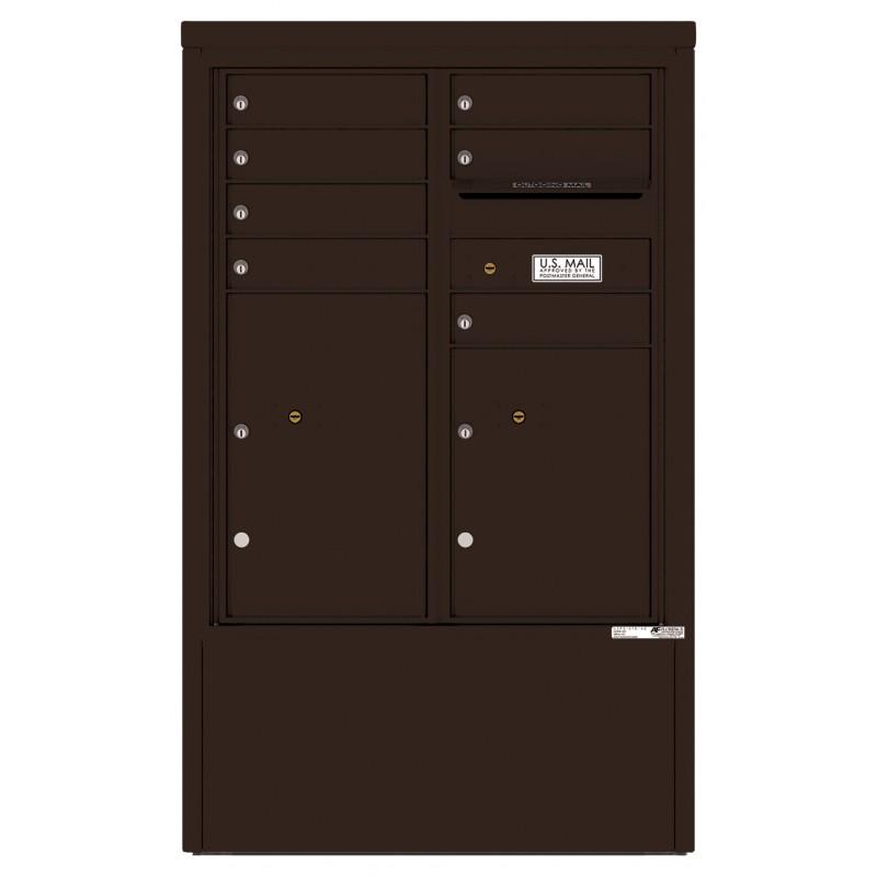 Load image into Gallery viewer, 4CADD-07-D - 7 Tenant Doors with 2 Parcel Lockers and Outgoing Mail Compartment - 4C Depot Mailbox Module