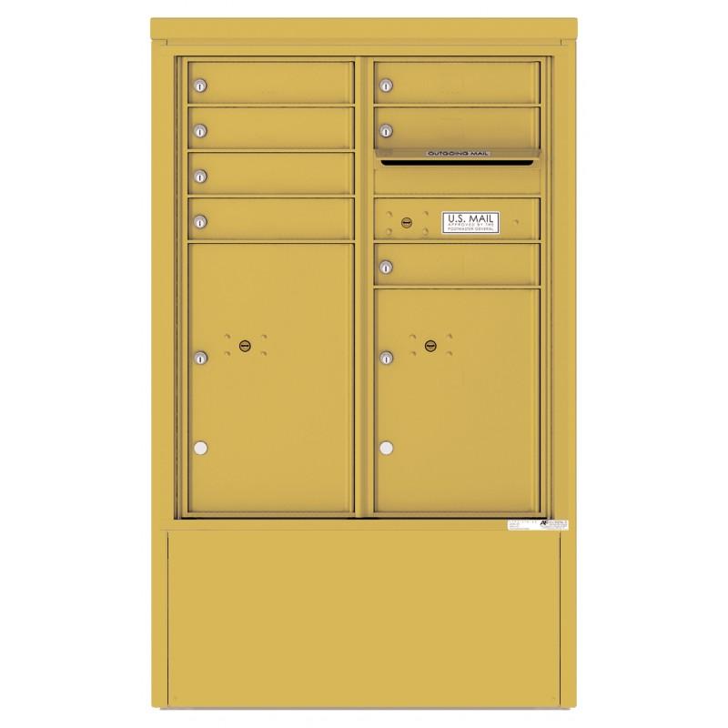 Load image into Gallery viewer, 4CADD-07-D - 7 Tenant Doors with 2 Parcel Lockers and Outgoing Mail Compartment - 4C Depot Mailbox Module