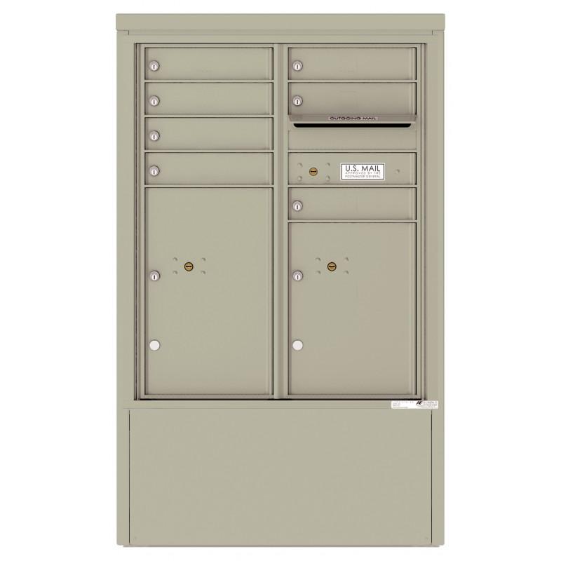 Load image into Gallery viewer, 4CADD-07-D - 7 Tenant Doors with 2 Parcel Lockers and Outgoing Mail Compartment - 4C Depot Mailbox Module