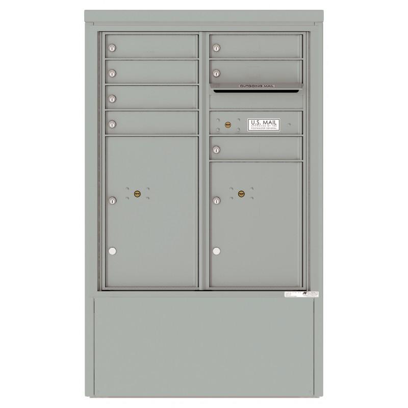 Load image into Gallery viewer, 4CADD-07-D - 7 Tenant Doors with 2 Parcel Lockers and Outgoing Mail Compartment - 4C Depot Mailbox Module