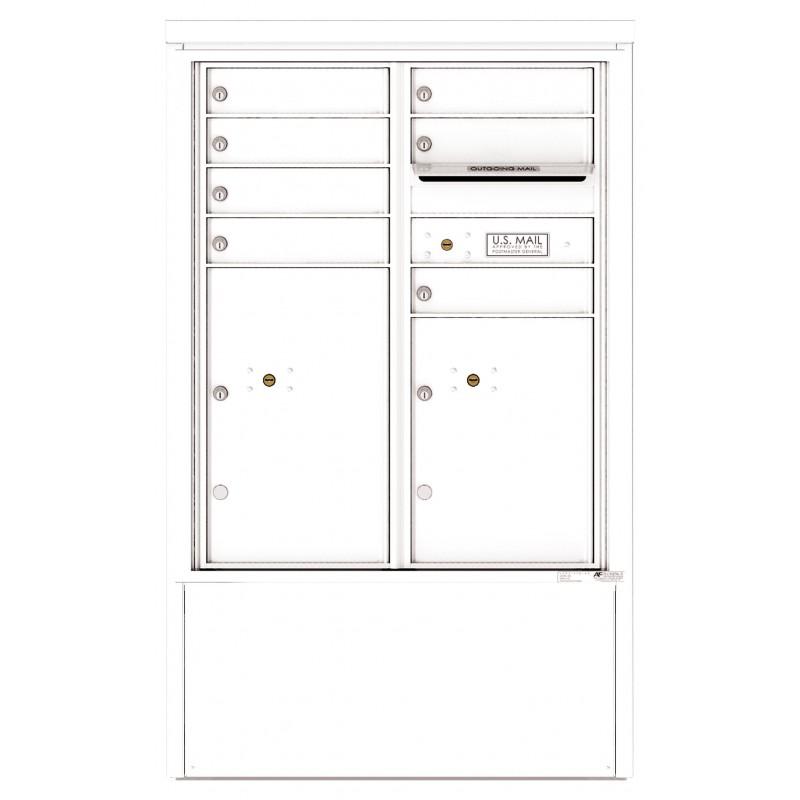 Load image into Gallery viewer, 4CADD-07-D - 7 Tenant Doors with 2 Parcel Lockers and Outgoing Mail Compartment - 4C Depot Mailbox Module