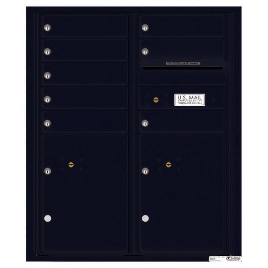 Load image into Gallery viewer, 4CADD-08 - 8 Tenant Doors with 2 Parcel Lockers and Outgoing Mail Compartment - 4C Wall Mount ADA Max Height Mailboxes