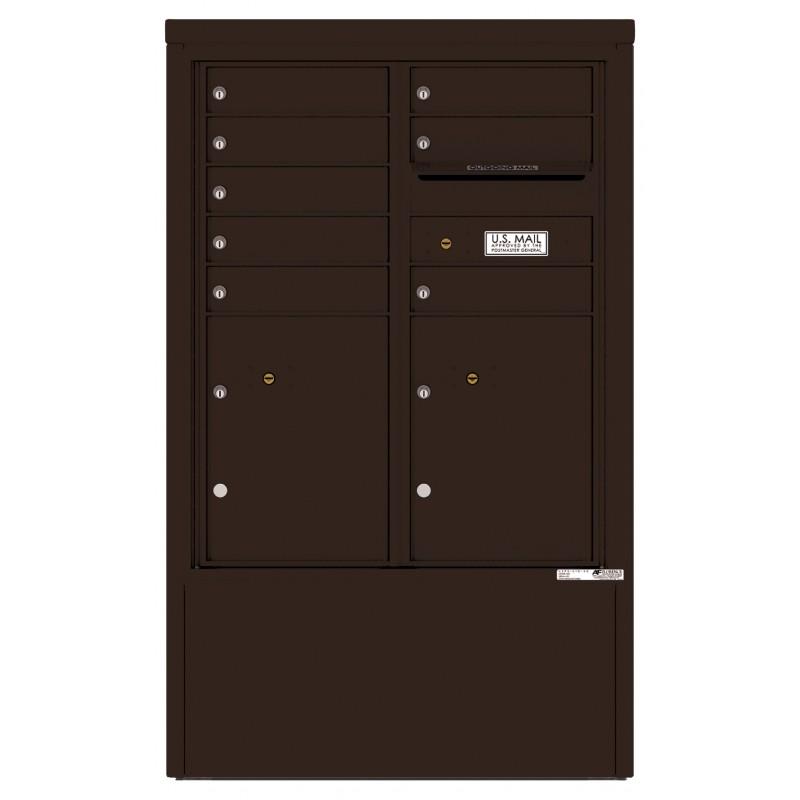Load image into Gallery viewer, 4CADD-08-D - 8 Tenant Doors with 2 Parcel Lockers and Outgoing Mail Compartment - 4C Depot Mailbox Module
