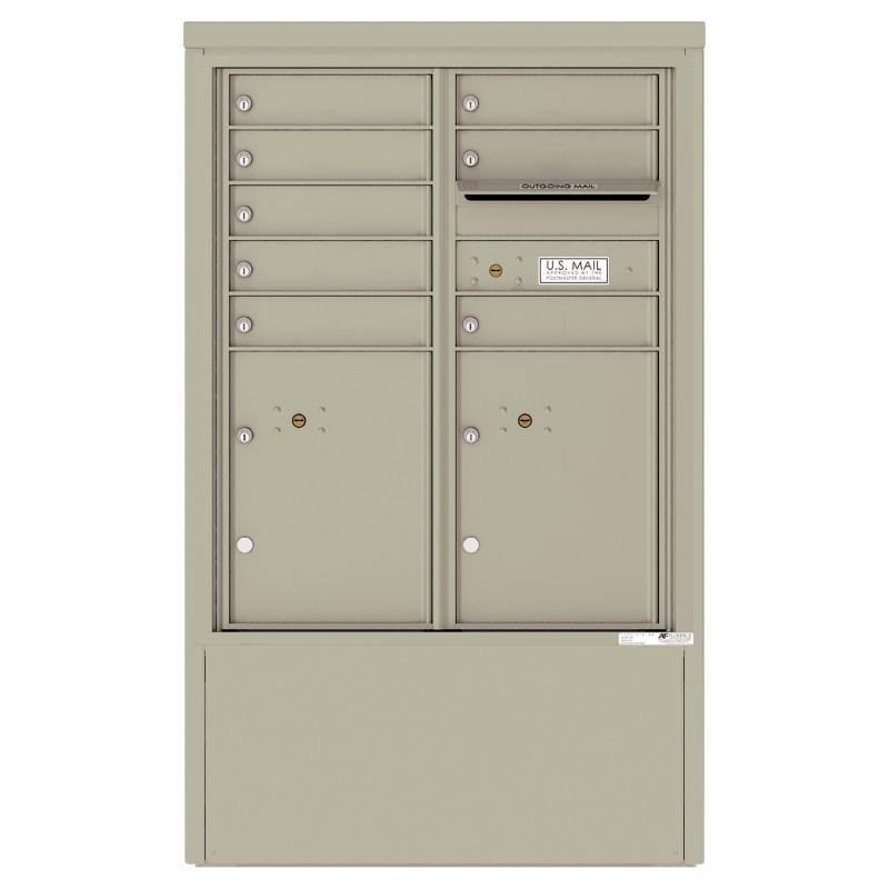 Load image into Gallery viewer, 4CADD-08-D - 8 Tenant Doors with 2 Parcel Lockers and Outgoing Mail Compartment - 4C Depot Mailbox Module