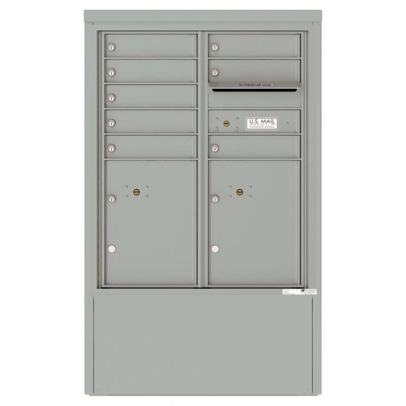 Load image into Gallery viewer, 4CADD-08-D - 8 Tenant Doors with 2 Parcel Lockers and Outgoing Mail Compartment - 4C Depot Mailbox Module