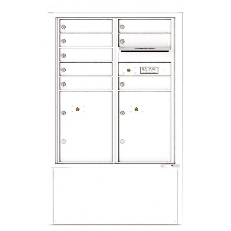 Load image into Gallery viewer, 4CADD-08-D - 8 Tenant Doors with 2 Parcel Lockers and Outgoing Mail Compartment - 4C Depot Mailbox Module