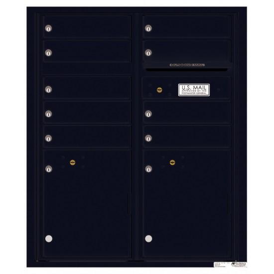 Load image into Gallery viewer, 4CADD-09 - 9 Tenant Doors with 2 Parcel Lockers and Outgoing Mail Compartment - 4C Wall Mount ADA Max Height Mailboxes