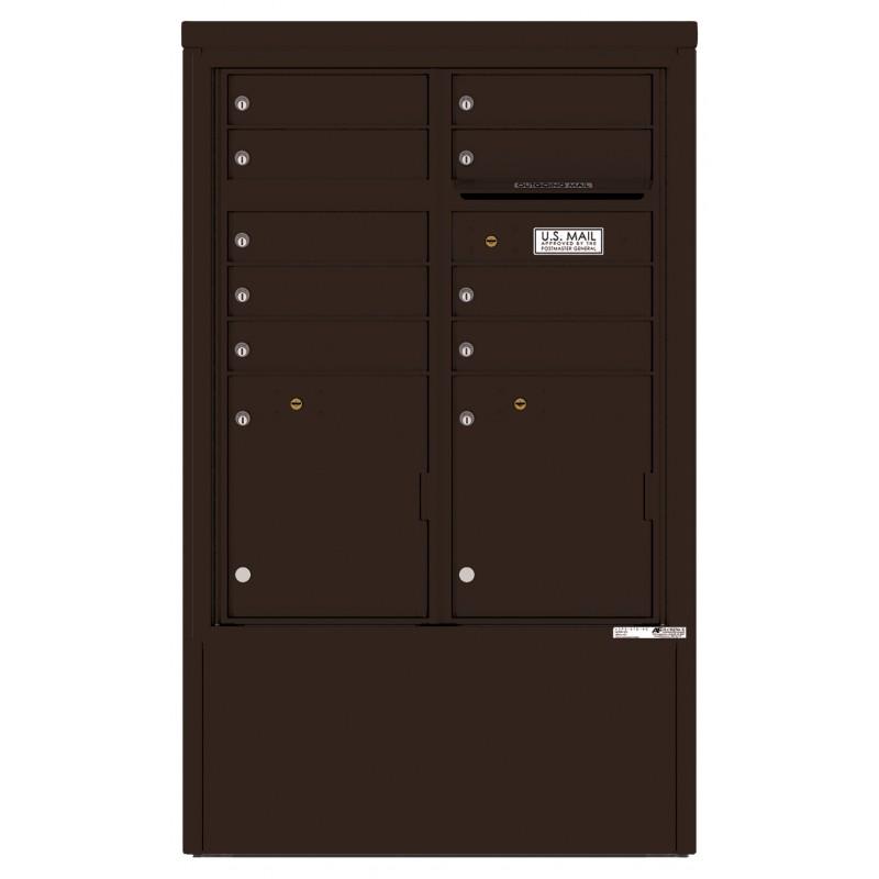 Load image into Gallery viewer, 4CADD-09-D - 9 Tenant Doors with 2 Parcel Lockers and Outgoing Mail Compartment - 4C Depot Mailbox Module