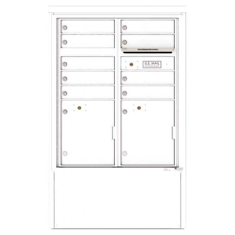Load image into Gallery viewer, 4CADD-09-D - 9 Tenant Doors with 2 Parcel Lockers and Outgoing Mail Compartment - 4C Depot Mailbox Module