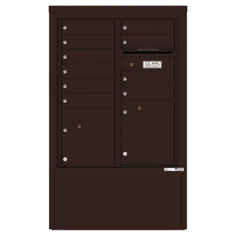 Load image into Gallery viewer, 4CADD-10-D - 10 Tenant Doors with 2 Parcel Lockers and Outgoing Mail Compartment - 4C Depot Mailbox Module