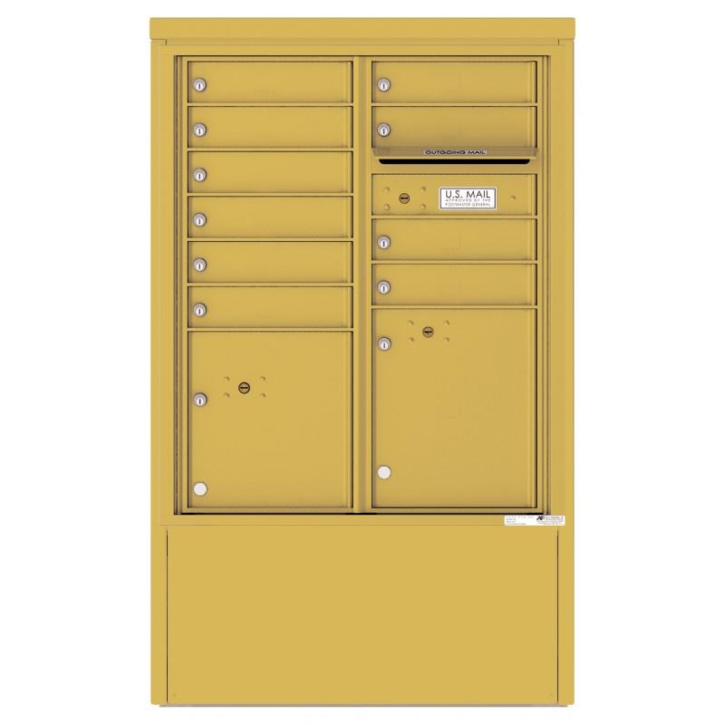 Load image into Gallery viewer, 4CADD-10-D - 10 Tenant Doors with 2 Parcel Lockers and Outgoing Mail Compartment - 4C Depot Mailbox Module