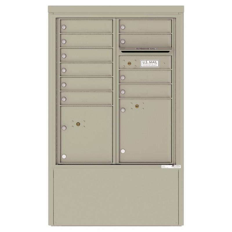 Load image into Gallery viewer, 4CADD-10-D - 10 Tenant Doors with 2 Parcel Lockers and Outgoing Mail Compartment - 4C Depot Mailbox Module
