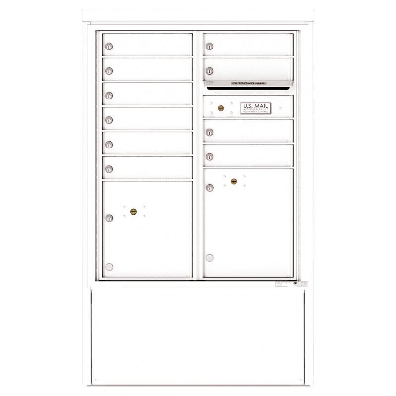 Load image into Gallery viewer, 4CADD-10-D - 10 Tenant Doors with 2 Parcel Lockers and Outgoing Mail Compartment - 4C Depot Mailbox Module