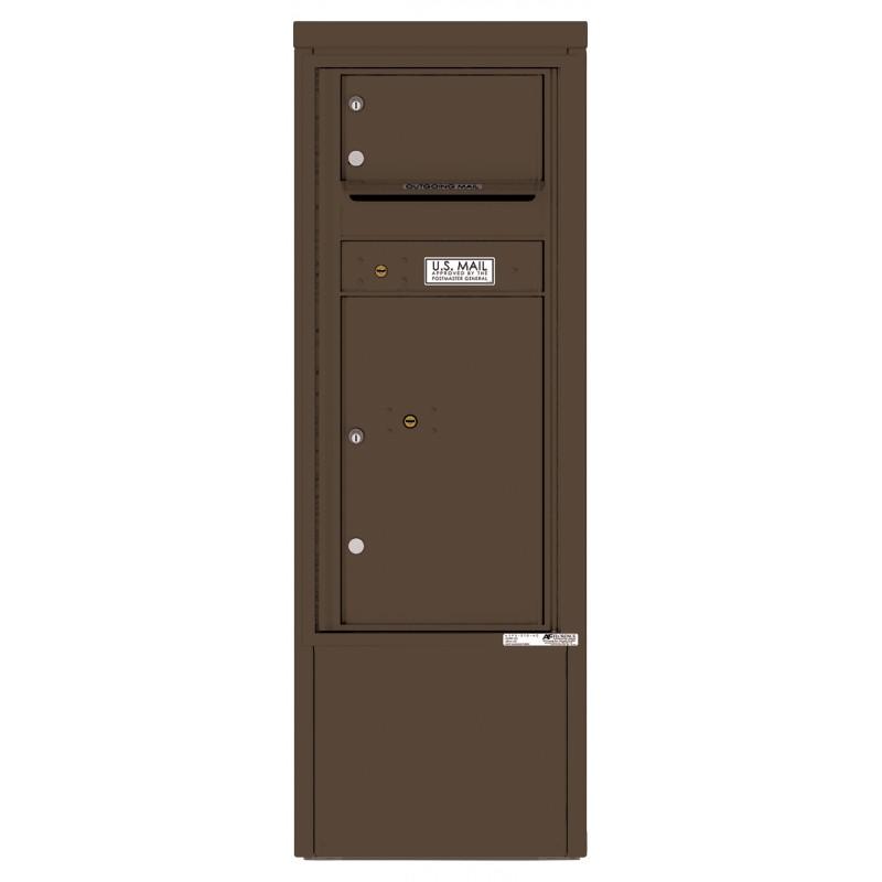 Load image into Gallery viewer, 4CADS-01-D - 1 Tenant Door with 1 Parcel Locker and Outgoing Mail Compartment - 4C Depot Mailbox Module