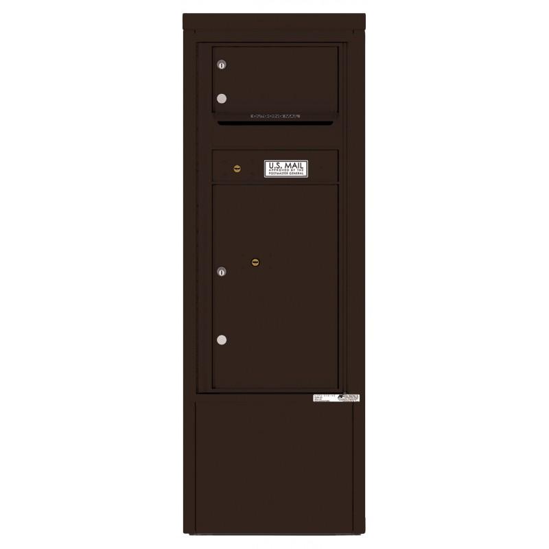 Load image into Gallery viewer, 4CADS-01-D - 1 Tenant Door with 1 Parcel Locker and Outgoing Mail Compartment - 4C Depot Mailbox Module