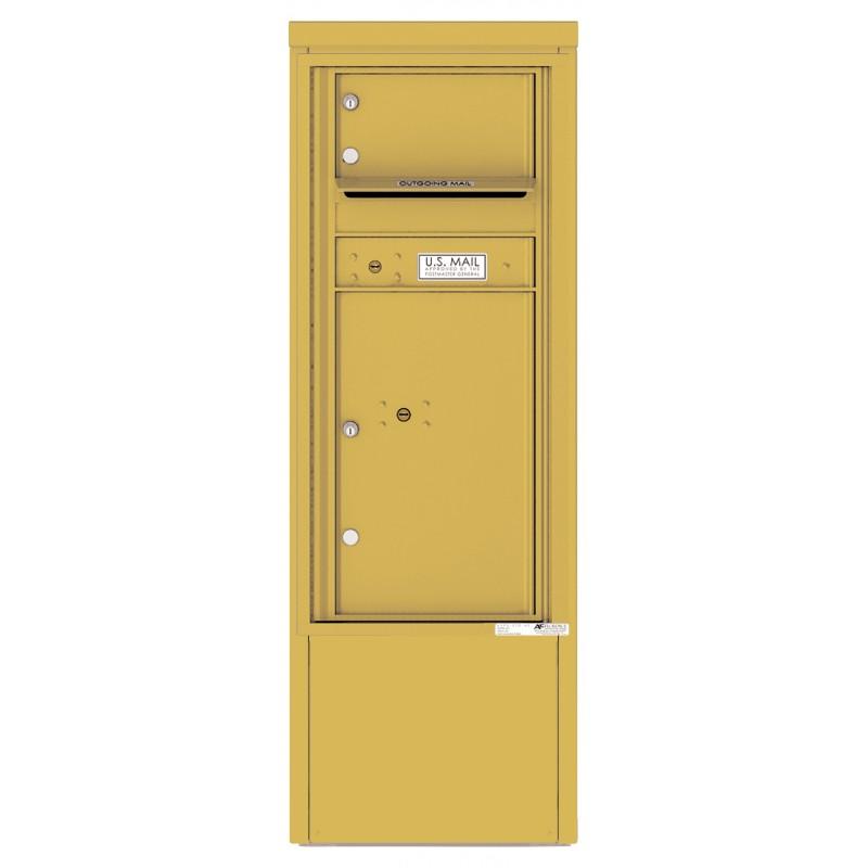 Load image into Gallery viewer, 4CADS-01-D - 1 Tenant Door with 1 Parcel Locker and Outgoing Mail Compartment - 4C Depot Mailbox Module