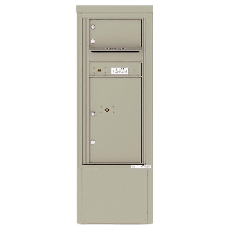 Load image into Gallery viewer, 4CADS-01-D - 1 Tenant Door with 1 Parcel Locker and Outgoing Mail Compartment - 4C Depot Mailbox Module