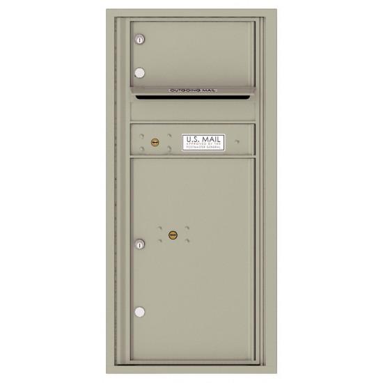 Load image into Gallery viewer, 4CADS-01 - 1 Over-Sized Tenant Door with 1 Parcel Locker and Outgoing Mail Compartment - 4C Wall Mount ADA Max Height Mailboxes