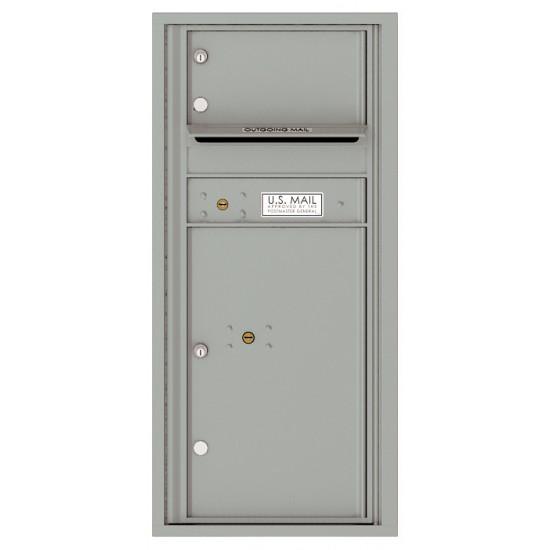 Load image into Gallery viewer, 4CADS-01 - 1 Over-Sized Tenant Door with 1 Parcel Locker and Outgoing Mail Compartment - 4C Wall Mount ADA Max Height Mailboxes