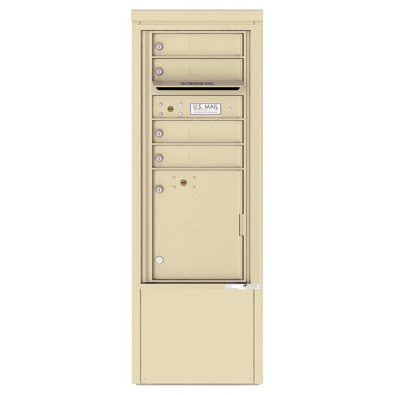 Load image into Gallery viewer, 4CADS-04-D - 4 Tenant Doors with 1 Parcel Locker and Outgoing Mail Compartment - 4C Depot Mailbox Module