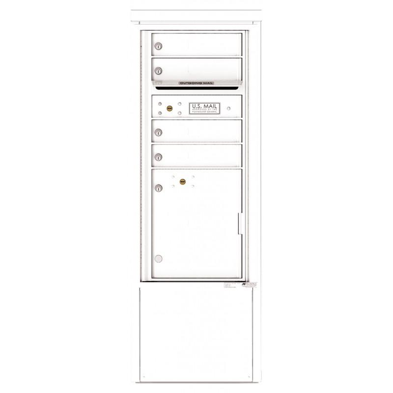 Load image into Gallery viewer, 4CADS-04-D - 4 Tenant Doors with 1 Parcel Locker and Outgoing Mail Compartment - 4C Depot Mailbox Module