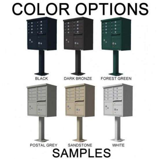 Load image into Gallery viewer, 1570-12AF - 12 Tenant Door Standard Style CBU Mailbox (Pedestal Included) - Type 2