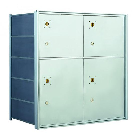 140054PLA - 4 Parcel Lockers - 1400 Series USPS 4B+ Approved Horizontal Replacement Mailbox