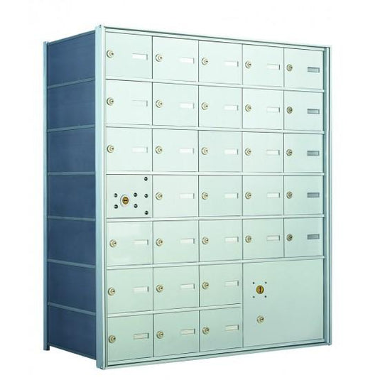 140075PLA - 30 Tenant Doors with 1 Master Door and 1 Parcel Locker - 1400 Series USPS 4B+ Approved Horizontal Replacement Mailbox