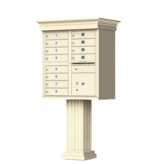 1570-12AF - 12 Tenant Door Standard Style CBU Mailbox (Pedestal Included) - Type 2