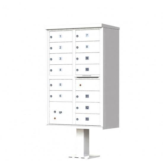 Load image into Gallery viewer, 1570-13AF - 13 Tenant Door Standard Style CBU Mailbox (Pedestal Included) - Type 4
