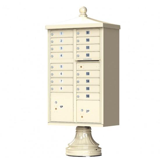 Load image into Gallery viewer, 1570-16AF - 16 Tenant Door Standard Style CBU Mailbox (Pedestal Included) - Type 3 USPS Approved Mailboxes
