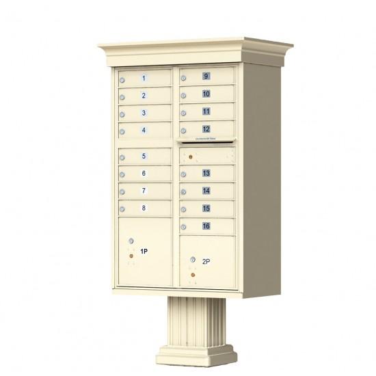 Load image into Gallery viewer, 1570-16AF - 16 Tenant Door Standard Style CBU Mailbox (Pedestal Included) - Type 3 USPS Approved Mailboxes
