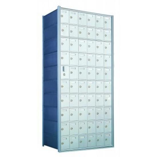 1600106A - Standard 60 Door Horizontal Mailbox Unit - Front Loading - (59 Useable; 10