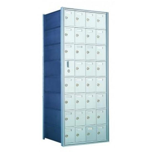 160084A - Standard 32 Door Horizontal Mailbox Unit - Front Loading - (31 Useable; 8