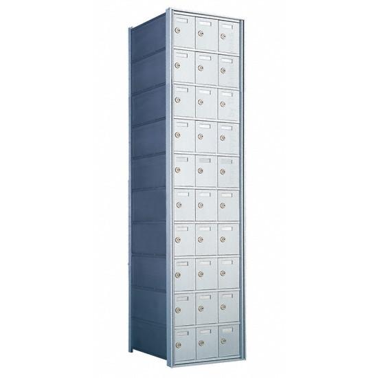 1700103-SP - Custom 30 Door 10 High Horizontal Mailbox Unit - Rear Loading