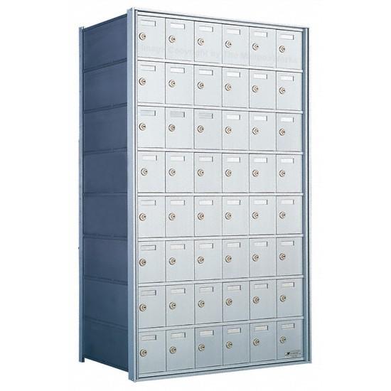Load image into Gallery viewer, 170086-SP - Custom 48 Door 8 High Horizontal Mailbox Unit - Rear Loading
