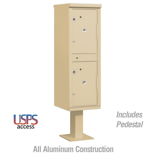 Salsbury Outdoor Parcel Locker with 2 Compartments with USPS Access – Type I