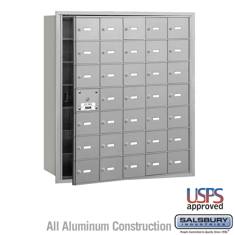 Load image into Gallery viewer, Salsbury 4B+ Horizontal Mailbox - 35 A Doors (34 usable) - Front Loading - USPS Access
