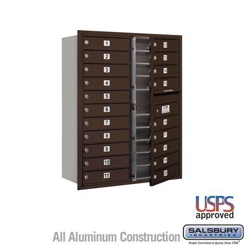 Load image into Gallery viewer, Salsbury 11 Door High 4C Horizontal Mailbox with 20 Doors with USPS Access - Front Loading
