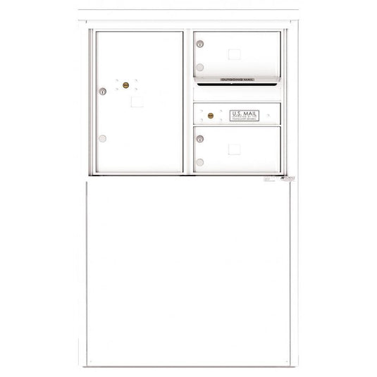 4C06D-02-D - 2 Tenant Doors with 1 Parcel Locker and Outgoing Mail Compartment - 4C Depot Mailbox Module