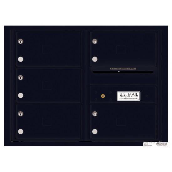 Load image into Gallery viewer, 4C06D-05X - 5 Oversized Tenant Doors with Outgoing Mail Compartment - 4C Wall Mount 6-High Mailboxes
