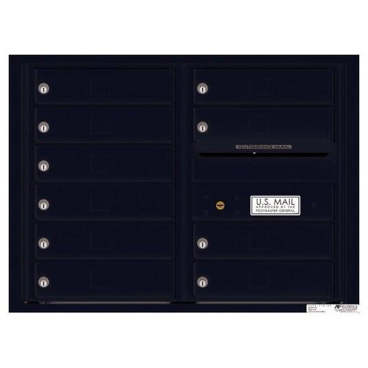 4C06D-10 - 10 Tenant Doors with Outgoing Mail Compartment - 4C Wall Mount 6-High Mailboxes USPS Approved