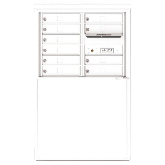 4C06D-10-D - 10 Tenant Doors and Outgoing Mail Compartment - 4C Depot Mailbox Module